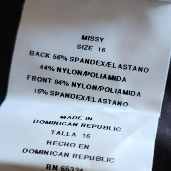 Reebok Leopard One Piece Swimming Suit Missy Size 16 - Picture 9 of 9